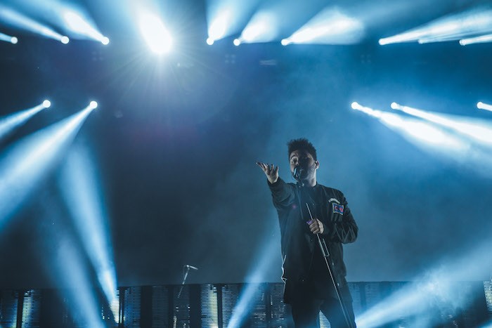 O cantor The Weeknd na edição de 2017 do festival “Lollapalooza” (Foto: Divulgação/Lollapalooza Brasil)